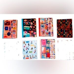 Molly & Rex 6 Mini Pocket Notepads - Travel Themed
